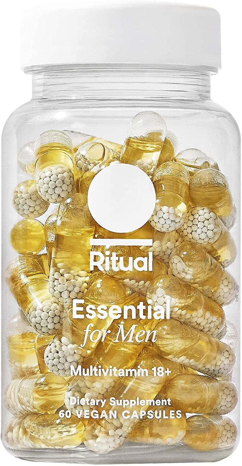 Ritual Prenatal Vitamins with Folate and Choline for Neural Tube Support*, Omega-3 DHA, Iron, Vitamin D3 & More, Gluten Free, Non-Gmo, Citrus Essenced, 30 Day Supply, 60 Vegan Capsules