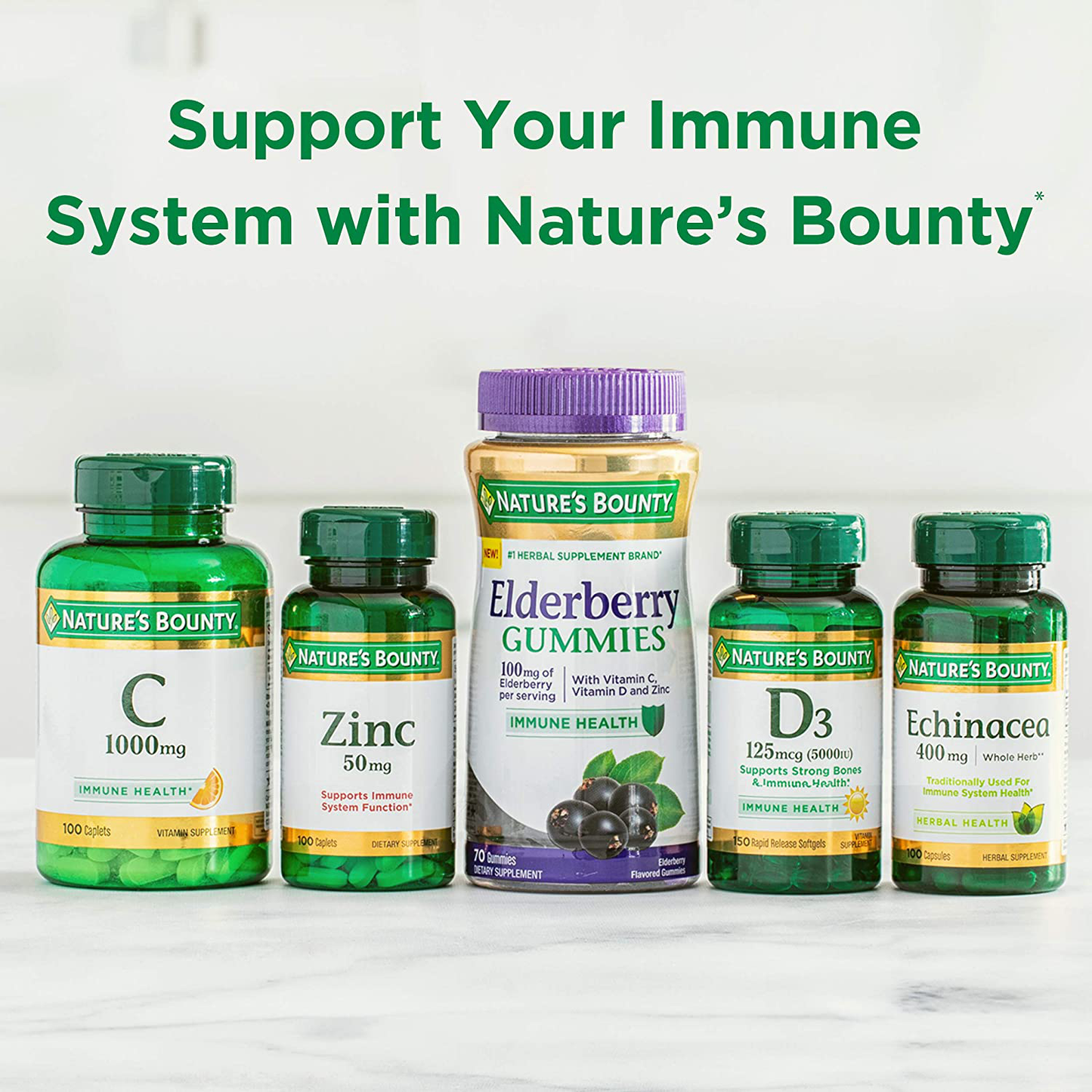 Vitamin D by Nature’s Bounty for immune support. Vitamin D provides immune support and promotes healthy bones. 5000IU