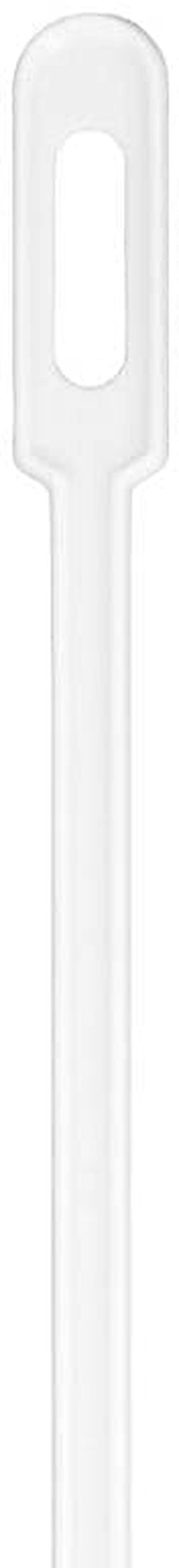 White Plastic Keyhole Coffee Stirrer - 6 1/4" - 100 count box - Restaurantware