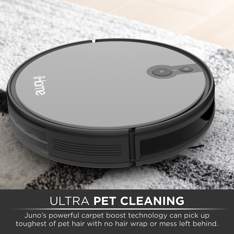 Ihome Autovac Robot Vacuum, Mapping Technology, Strong Suction, 120 Min Runtime, App + Remote Control
