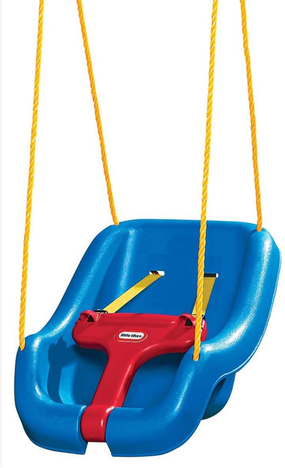 Little Tikes 2 -in- 1 Snug 'n Secure Grow With Me Swing - Blue