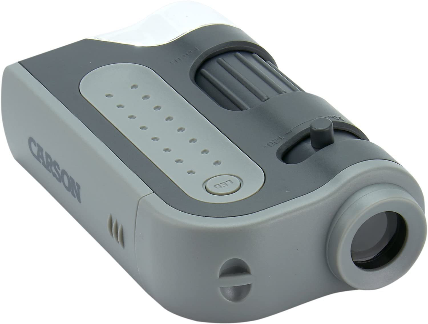 Carson MicroBrite Plus 60x-120x LED Lighted Zoom Pocket Microscope with Aspheric Lens System