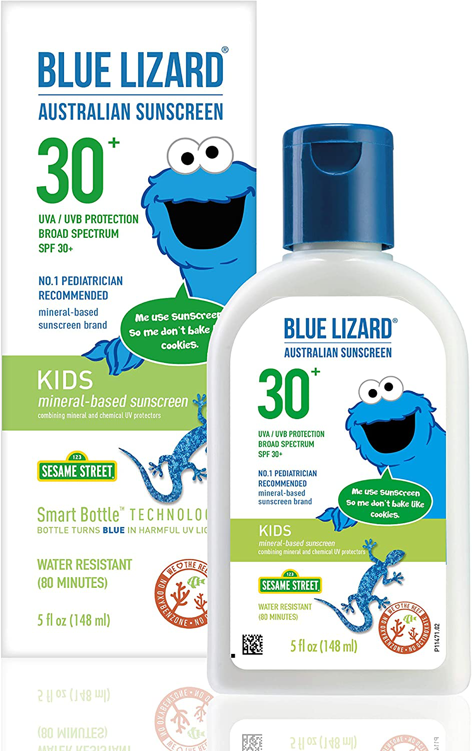 Blue Lizard Kids Mineral Sunscreen Stick with Zinc Oxide, SPF 50+, Water Resistant, UVA/UVB Protection - Easy to Apply, Fragrance Free.5 oz