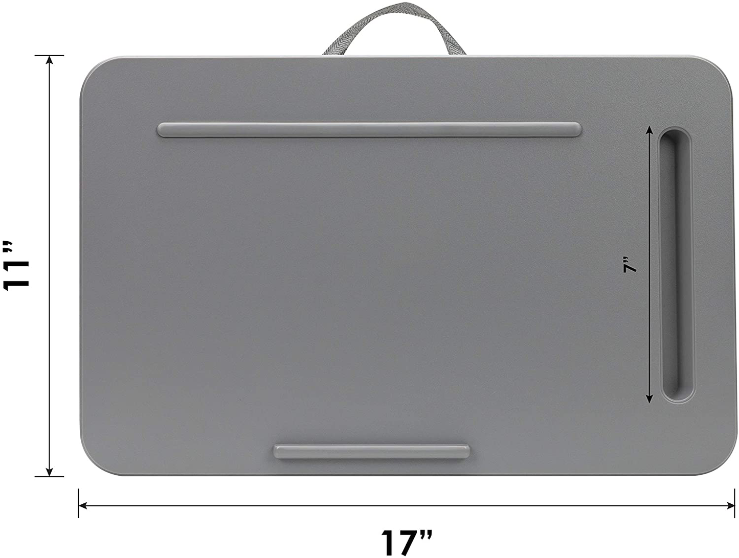 Lap Desk with Device Ledge and Phone Holder Fits up to 15.6 Inch Laptops