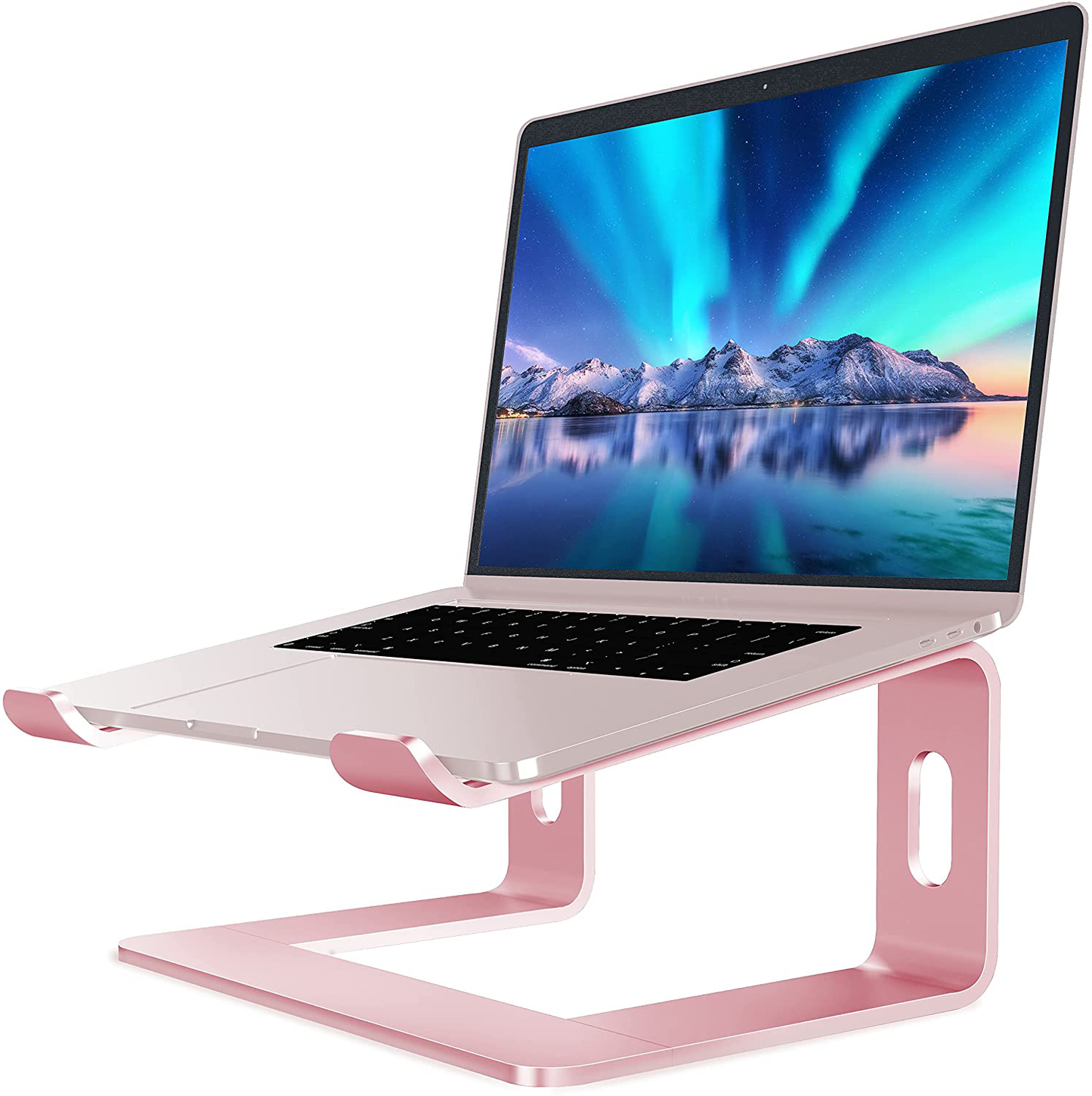 Soundance Laptop Stand, Aluminum Computer Riser, Ergonomic Laptops Elevator for Desk, Metal Holder Compatible with 10 to 15.6 Inches Notebook Computer