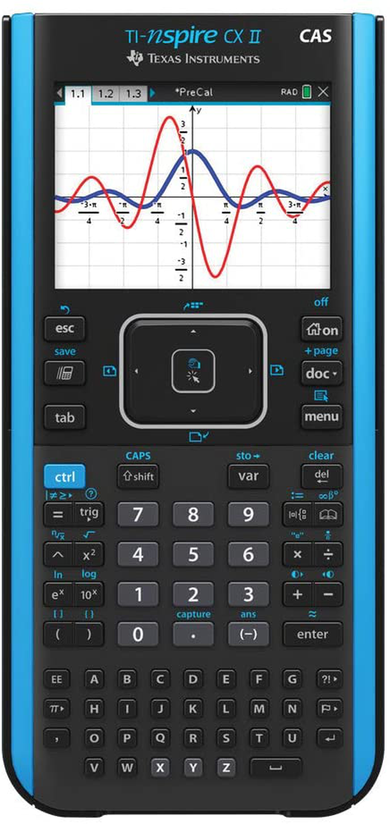Texas Instruments TI-Nspire CX II CAS Color Graphing Calculator with Student Software (PC/Mac)