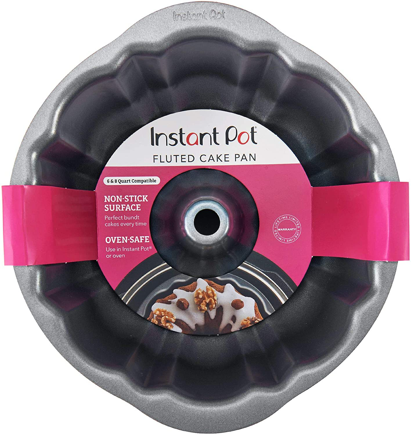 Instant Pot Official Round Cake Pan, 7-Inch, Gray