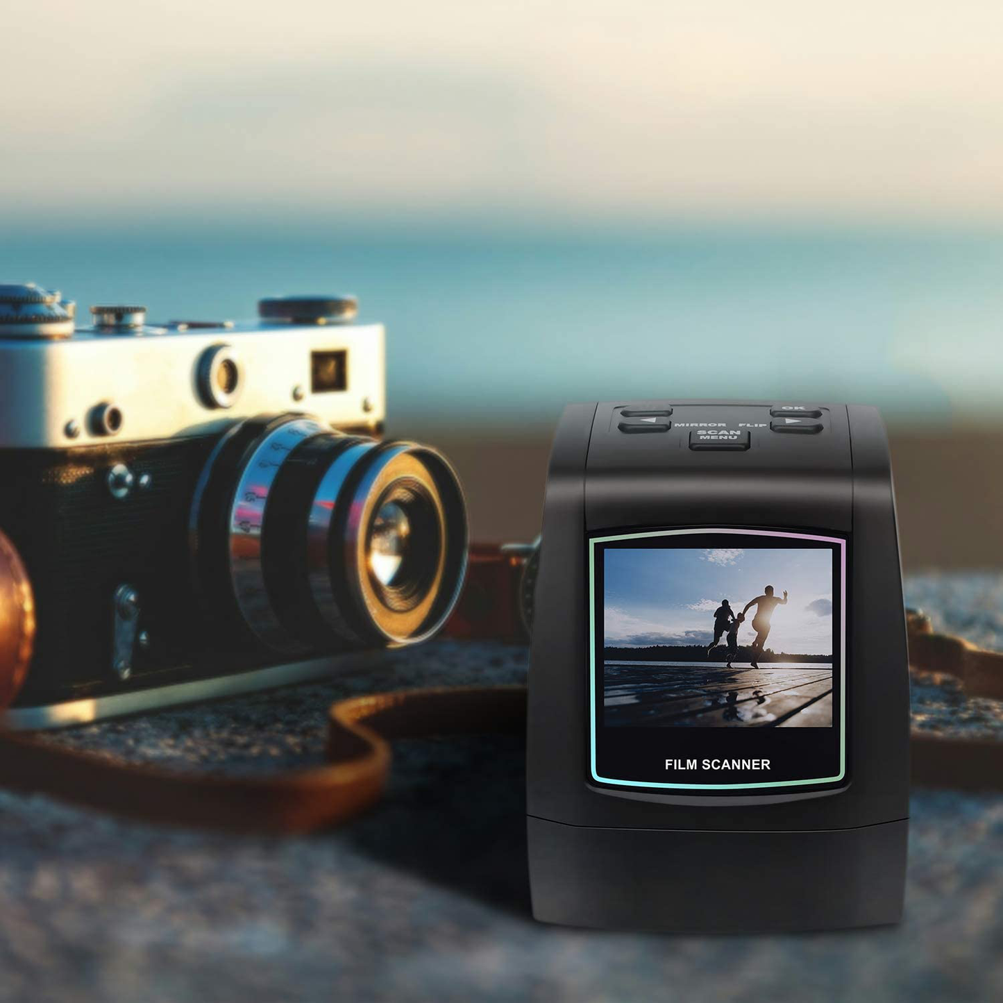 DIGITNOW 22MP All-in-1 Film & Slide Scanner, Converts 35mm 135 110 126 and Super 8 Films/Slides/Negatives to Digital JPG Photos, Built-in 128MB Memory, 2.4 LCD Screen