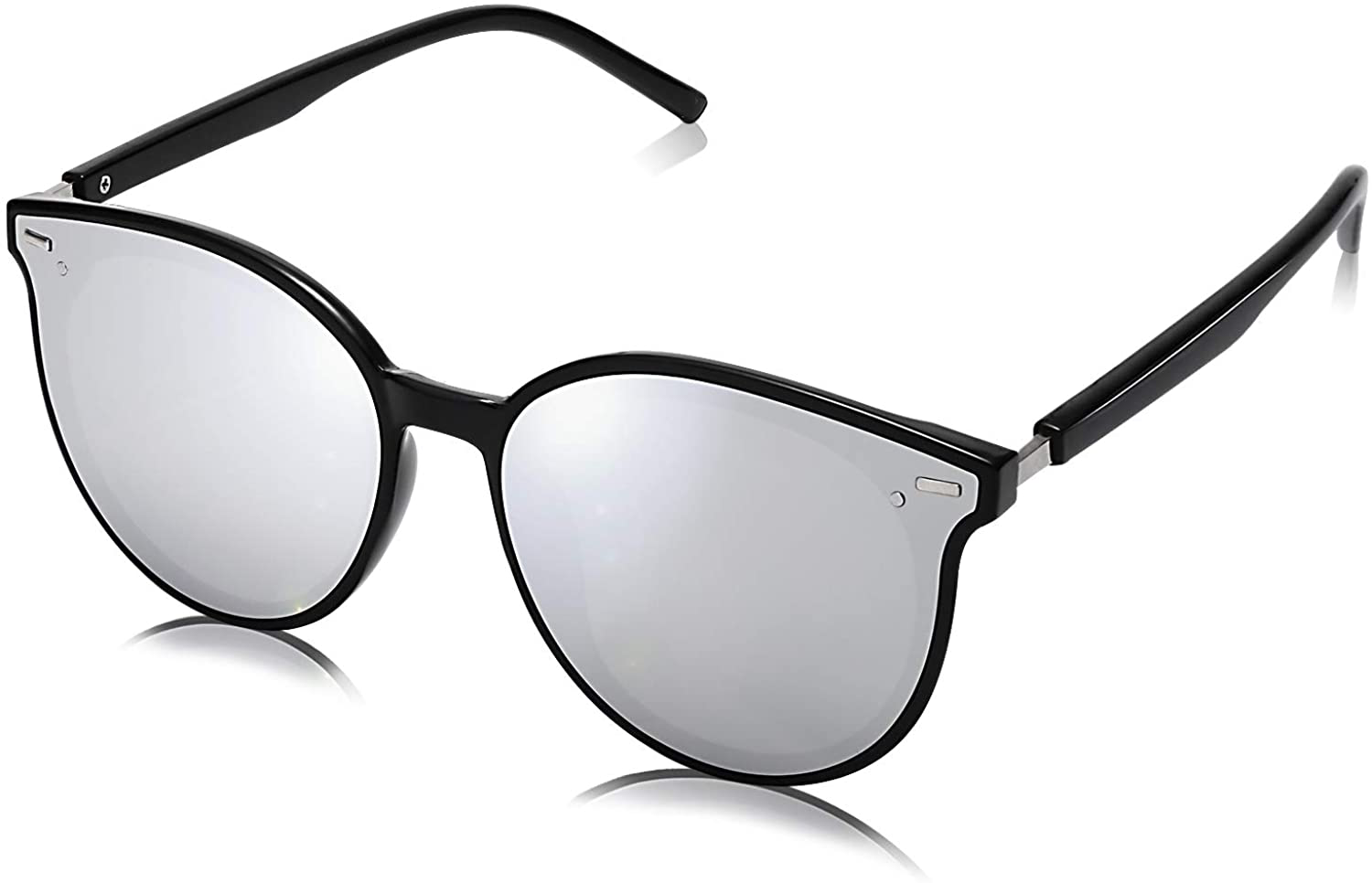 SOJOS Classic round Sunglasses for Women Men Retro Vintage Large Plastic Frame BLOSSOM SJ2067