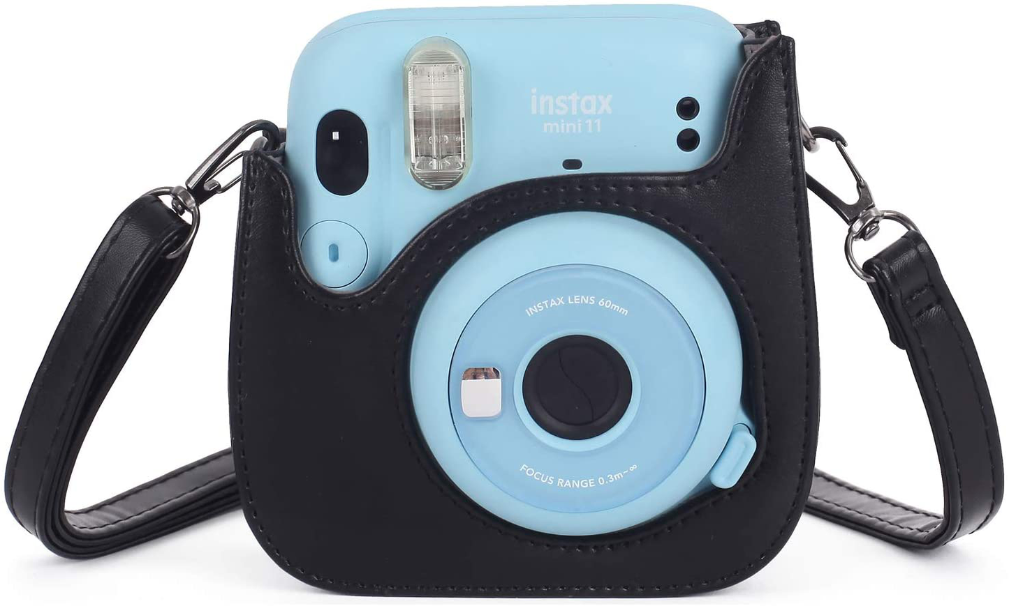 Phetium Instant Camera Case Compatible with Instax Mini 11,PU Leather Bag with Pocket and Adjustable Shoulder Strap