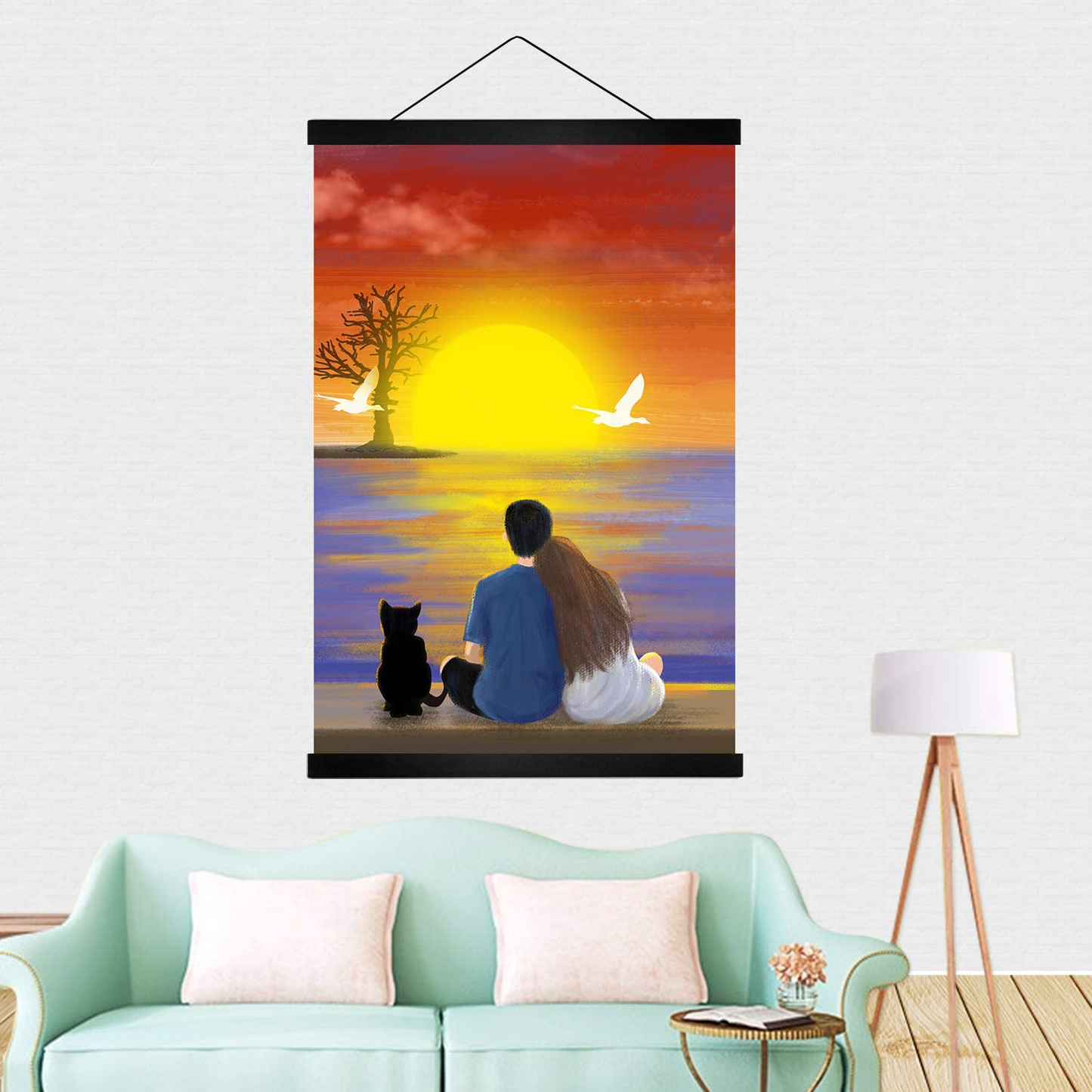 Radezon 16x20 16x24 Poster Frame, Magnetic Poster Frame Hanger for Photo Picture Canvas Artwork Wall Hanging (16 inch)