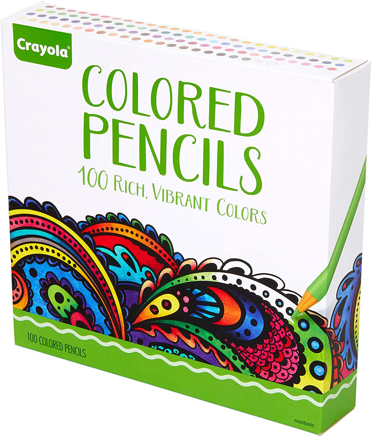 Crayola 100 Colored Pencils, Adult Coloring, Great for Coloring Books, Gift