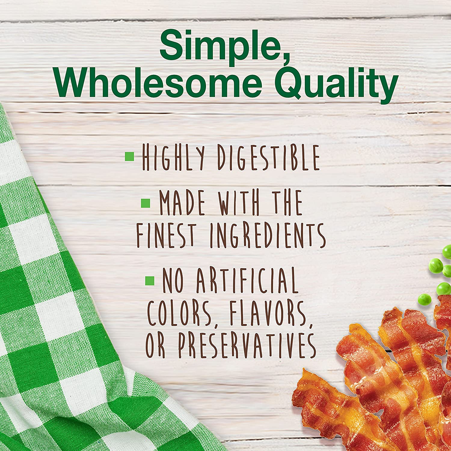 Nylabone Healthy Edibles All-Natural Long Lasting Bacon Flavor Chew Treats 3 Count Bacon Small/Regular