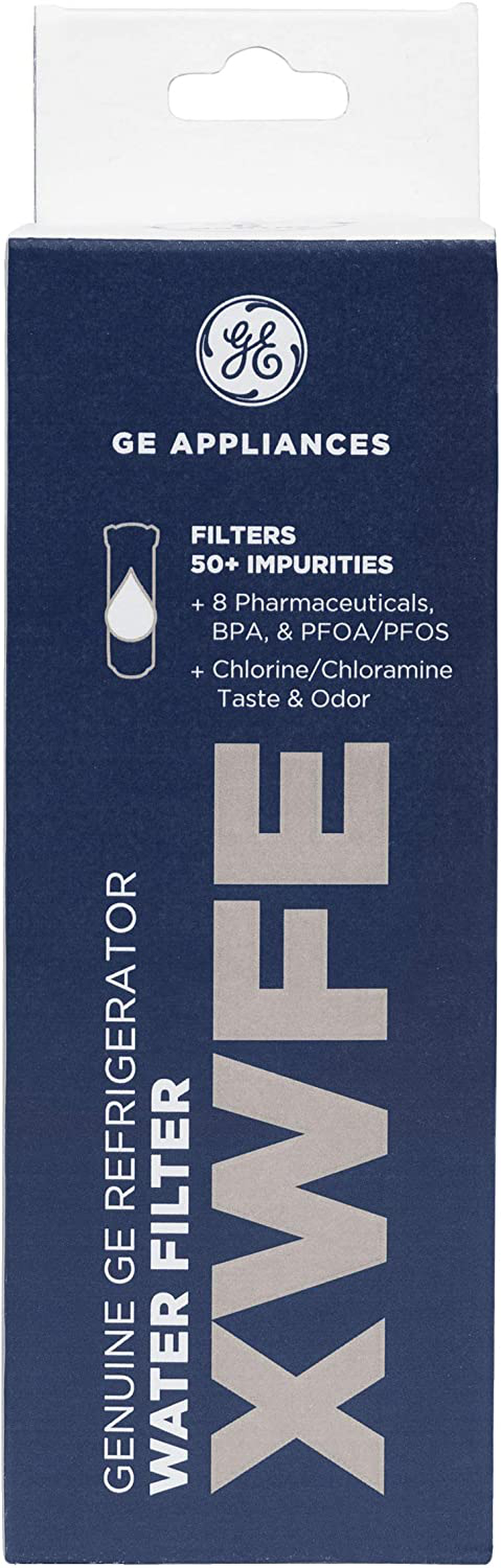 GE XWFE XWF Refrigerator Water Filter, 1 Count (Pack of 1), White