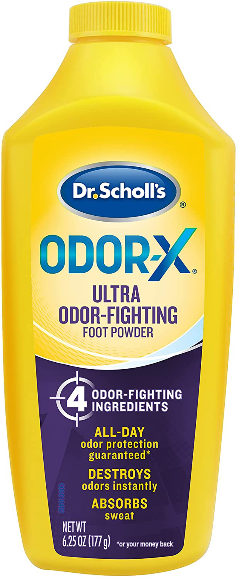 Dr. Scholl'S Odor-Fighting X Foot Powder, Yellow, 6.25 Ounce (Pack of 3)