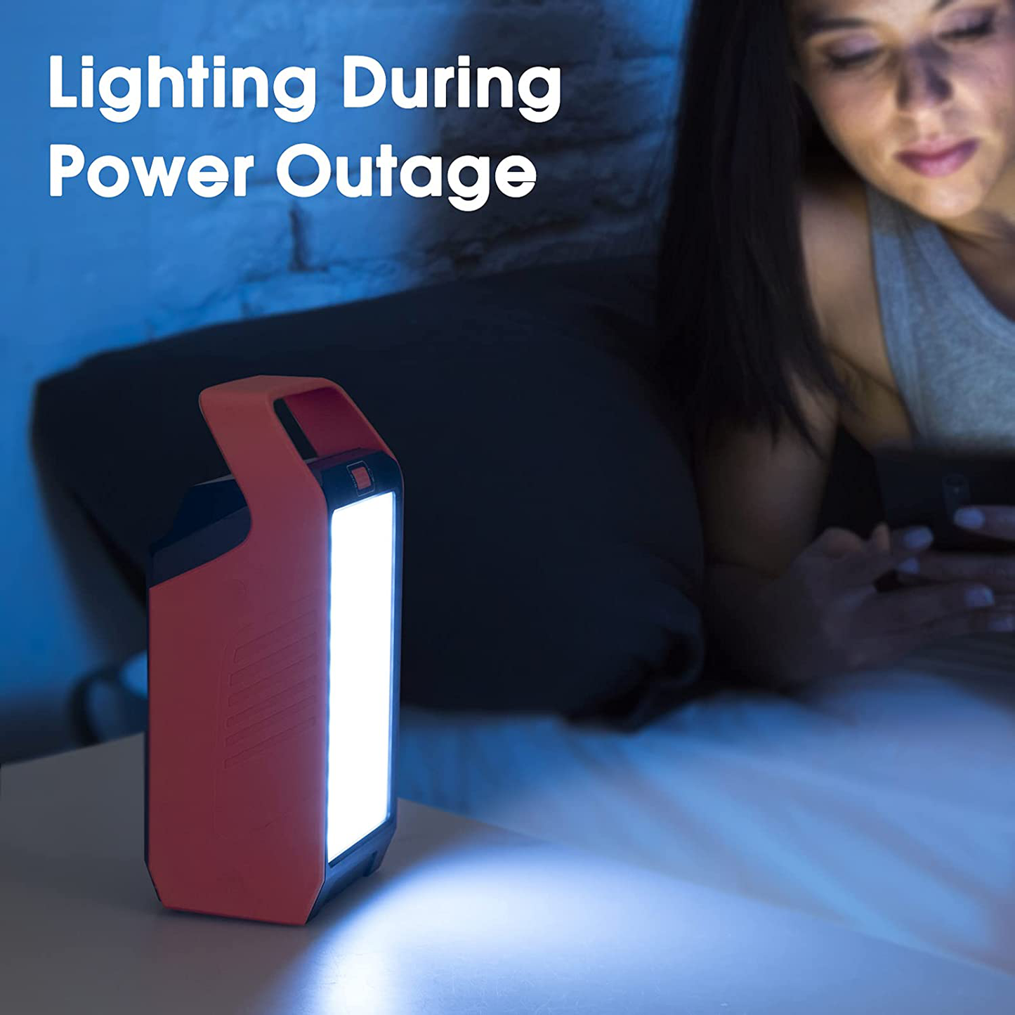 83Wh Portable Power Station, Solar Generator Power Bank with AC Battery Backup and Camping Lights for School, Camping, Home Use, Laptops, Fan Road Trip, Emergency Supplies(Solar Panel Not Included)