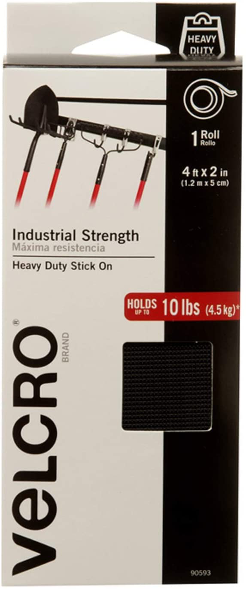 VELCRO Brand Industrial Fasteners Stick-On Adhesive | Professional Grade Heavy Duty Strength | Indoor Outdoor Use