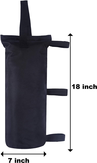 ABCCANOPY 112 LBS Outdoor Pop Up Canopy Tent Gazebo Weight Sand Bag Anchor Kit-4 Pack (Black)