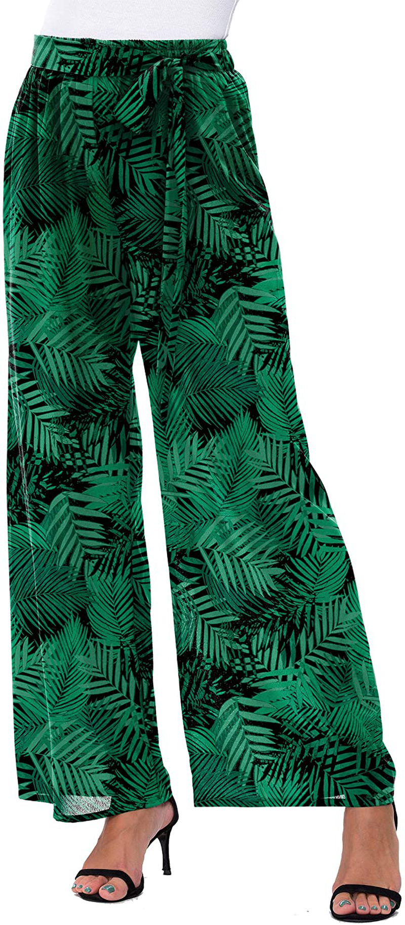 DouBCQ Women's Palazzo Lounge Wide Leg Casual Flowy Pants
