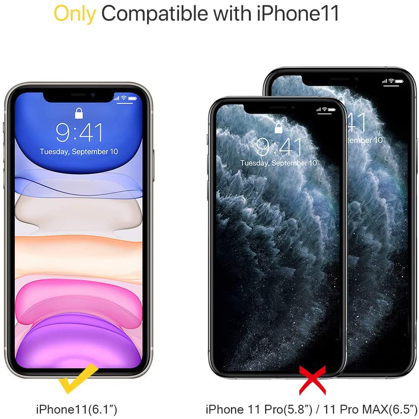 Gel Rubber Full Body Protection Cover Case Drop Protection Case Liquid Silicone Case Compatible with iPhone 11 6.1 inch