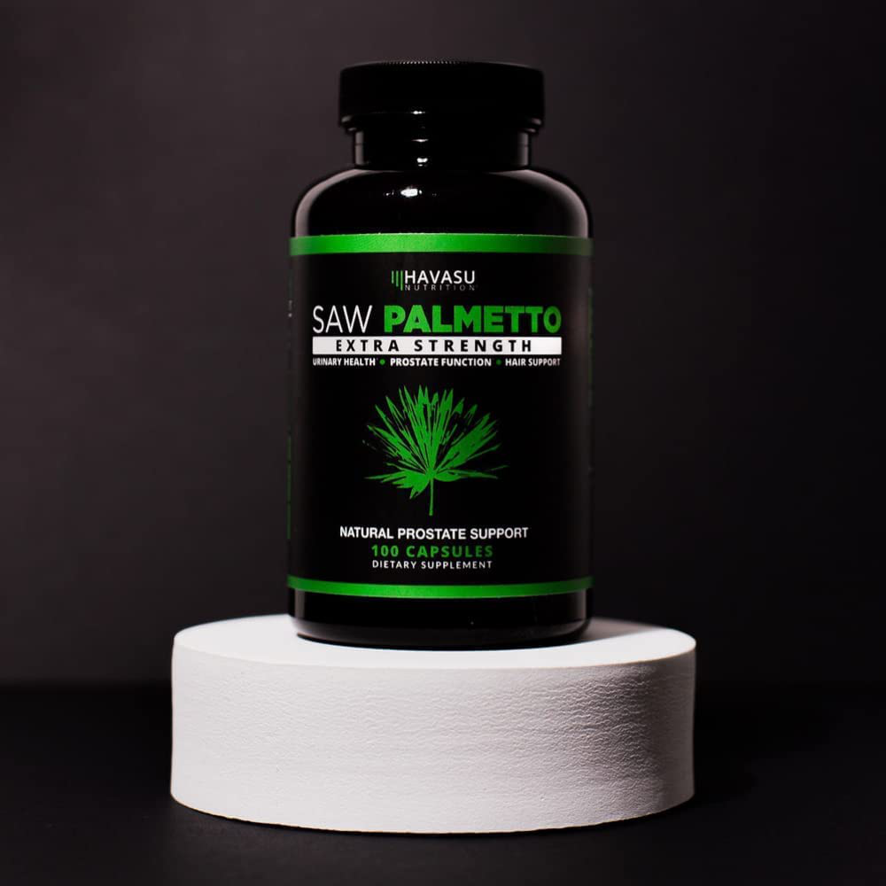 Saw Palmetto Prostate Supplements for Men as Potent DHT Blocker for Hair Growth and Beta Blocker to Decrease Frequent Urination (100 Count, Day Time)