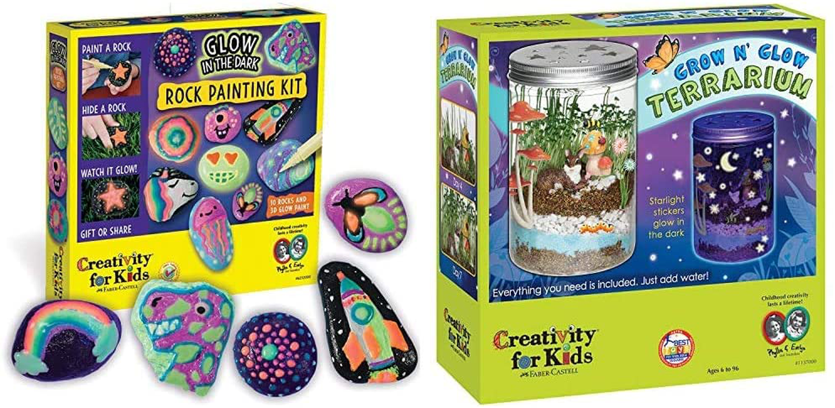 Creativity for Kids Rock Painting Kit - Paint 10 Rocks with Water Resistant Paint