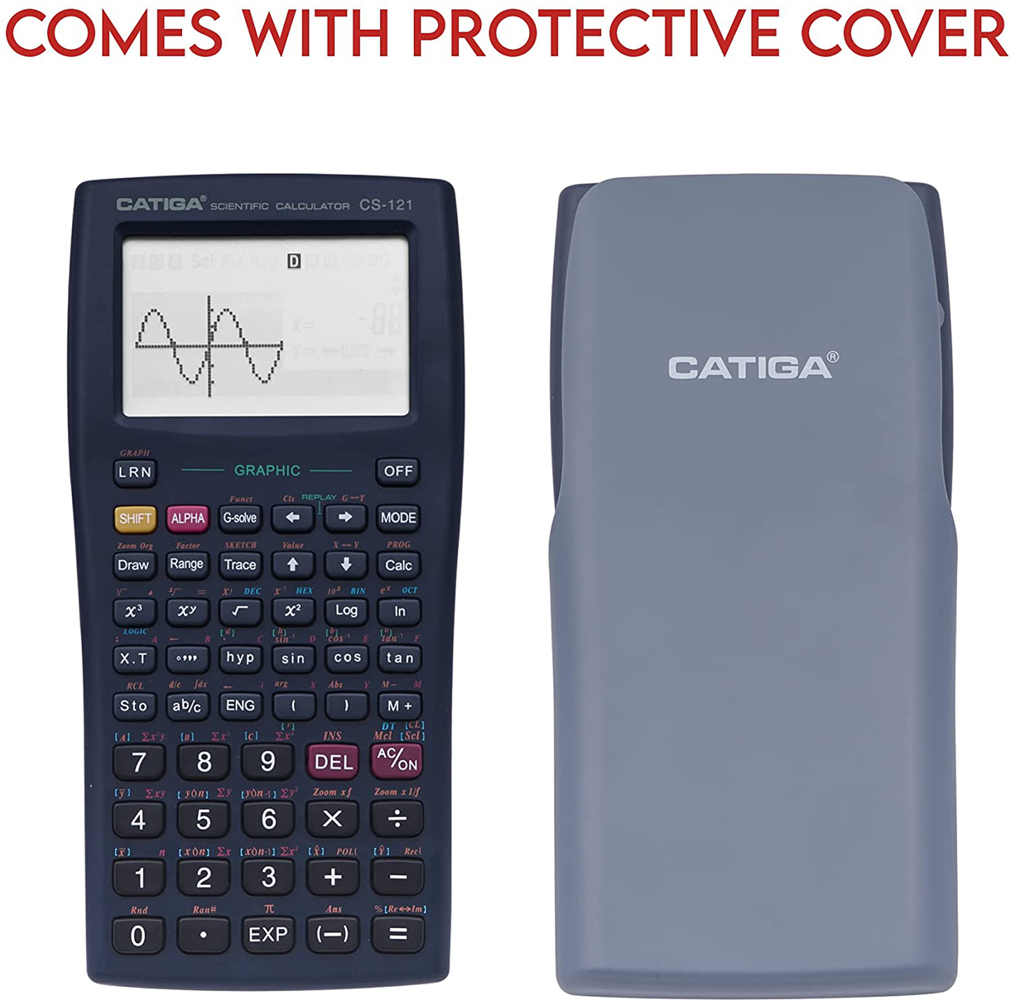 Scientific Graphic Calculator - CATIGA CS121 - Scientific and Engineering Calculator - Programmable System (Black)
