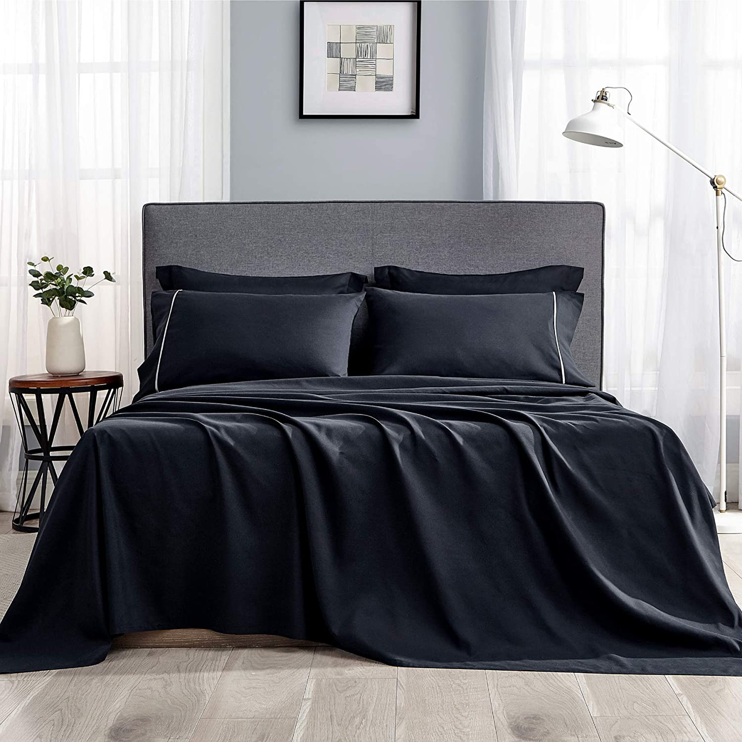 Bedsure Deep Pocket Twin Sheets Set for Kid Soft Brushed Microfiber, Wrinkle and Fade Resistant Single Bed Sheets