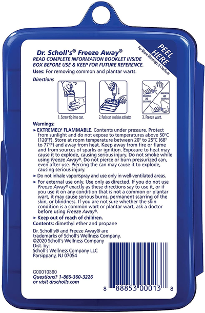 Dr. Scholl’S Freezeaway Wart Remover, 12 Applications / Doctor-Proven Treatment to Rapidy Freeze and Remove Common and Plantar Warts