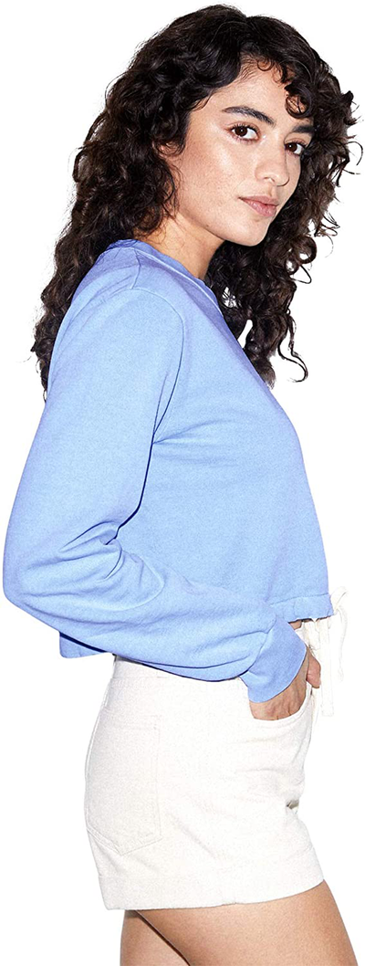 American Apparel Women's French Terry Cord Sweatshirt