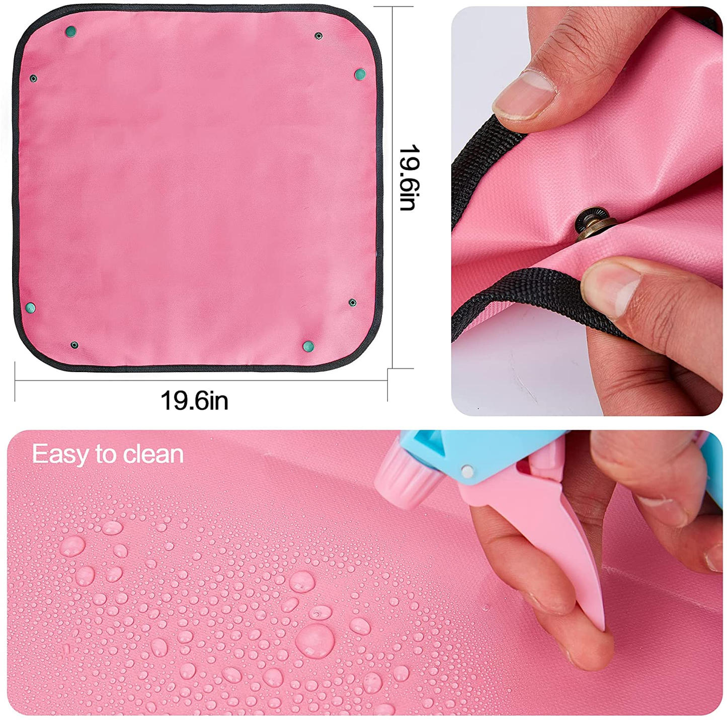 Succulent Tools,24 Pcs Mini Garden Tools Set,Transplanting Tools Miniature Succulent Hand Tools Set with Plant Potting Tarp Mat, Succulent Kit for Indoor Outdoor Miniature Fairy Garden Plant Care