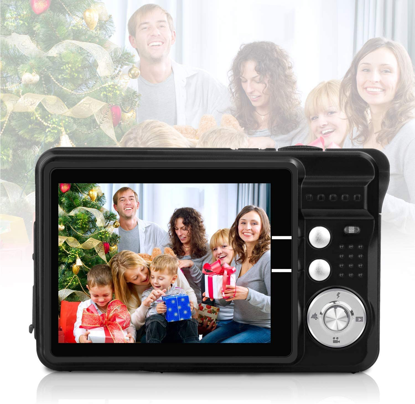 HD Mini Digital Cameras, Point and Shoot Digital Cameras for Photography Kids Teenagers - Travel, Camping, Gifts
