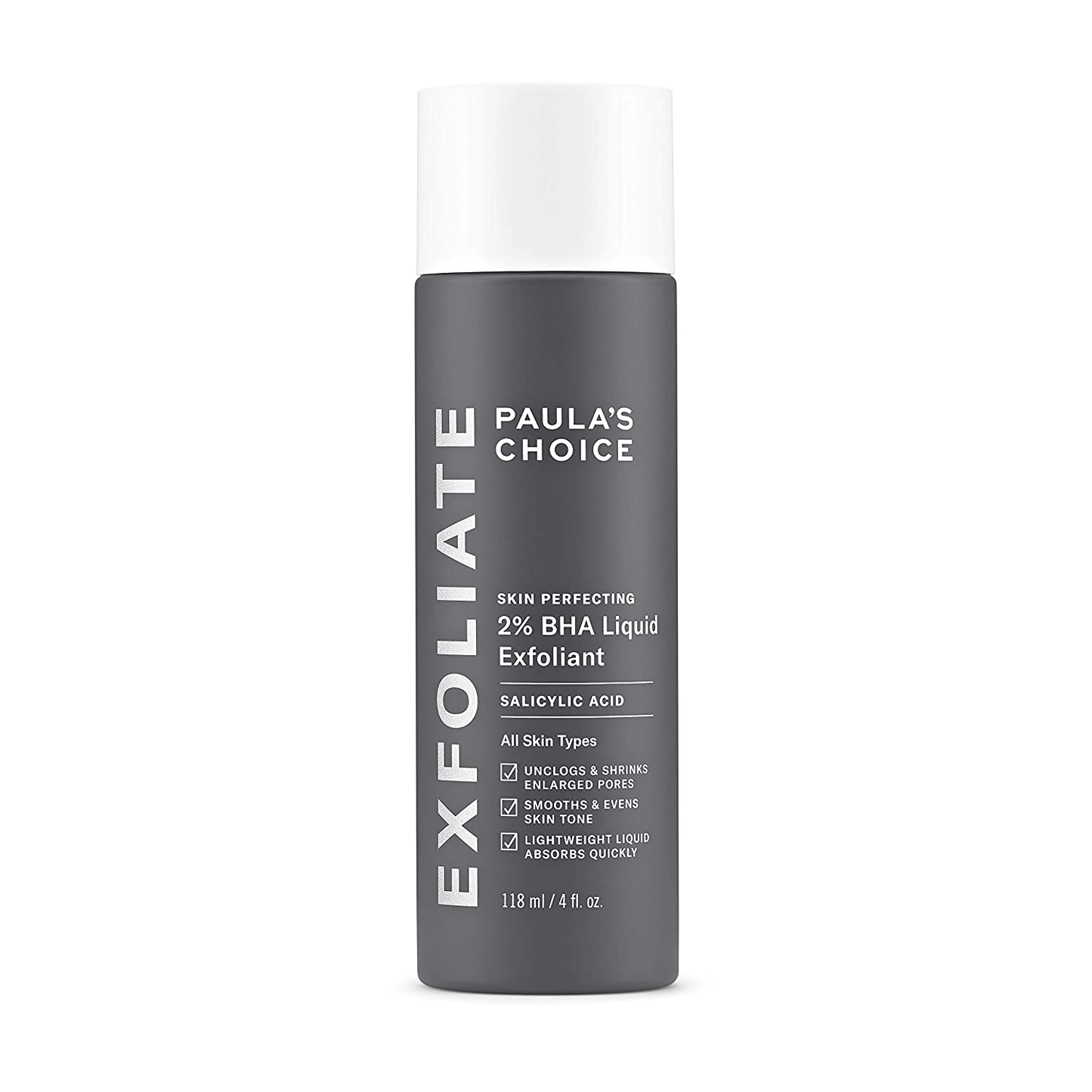 Paula's Choice Skin Perfecting 2% BHA Liquid Salicylic Acid Exfoliant Duo, Gentle Exfoliator for Blackheads, Large Pores, Wrinkles & Fine Lines, Includes 1 Full Size Bottle & 1 Travel Size Bottle