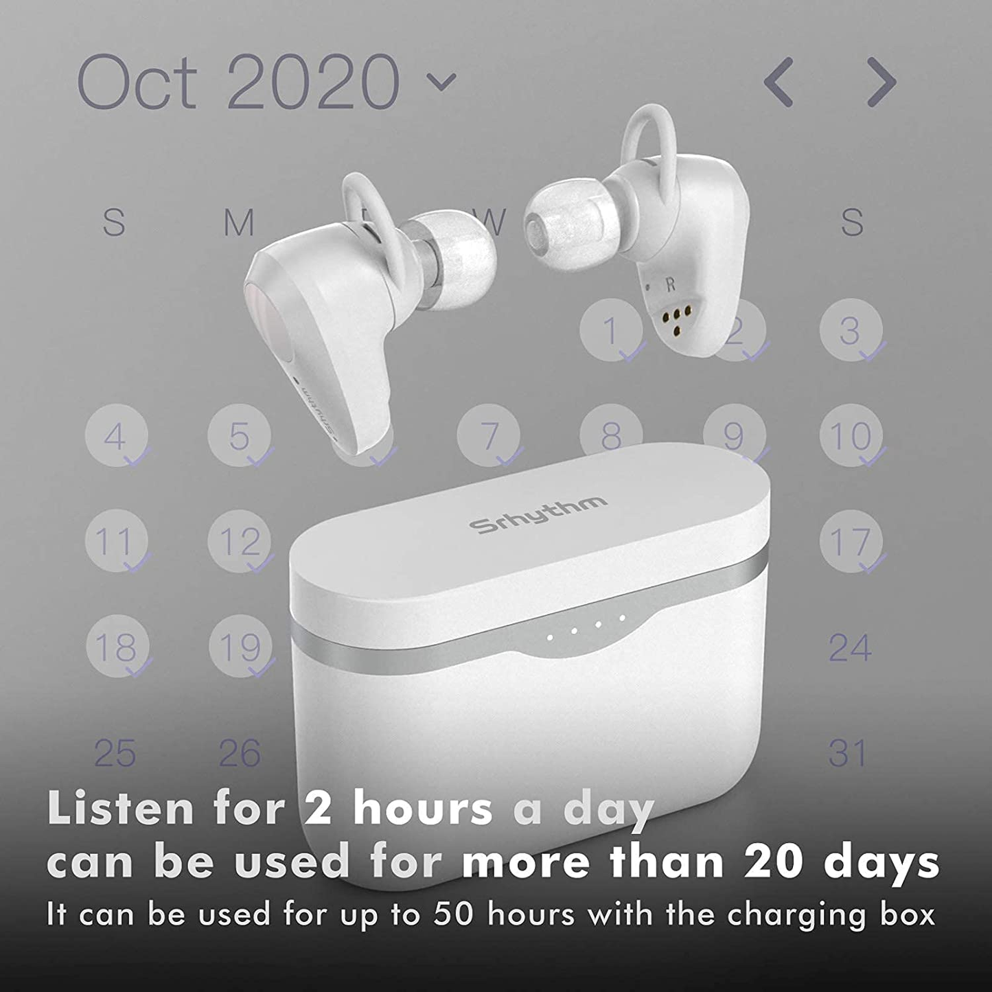 S5 Active Noise Cancelling Earbuds,Wireless ANC Bluetooth 5.1 Earphones with 50 Hours’ Playtime Hifi Stereo Deep Bass and Touch Control for Sports,Travel