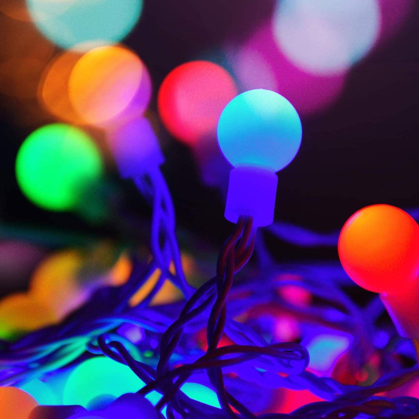 33 Feet 100 led Mini Globe String Lights, Fairy String Lights Plug in, 8 Modes with Remote, Decor for Indoor Outdoor Party Wedding Christmas Tree Garden, Warm White