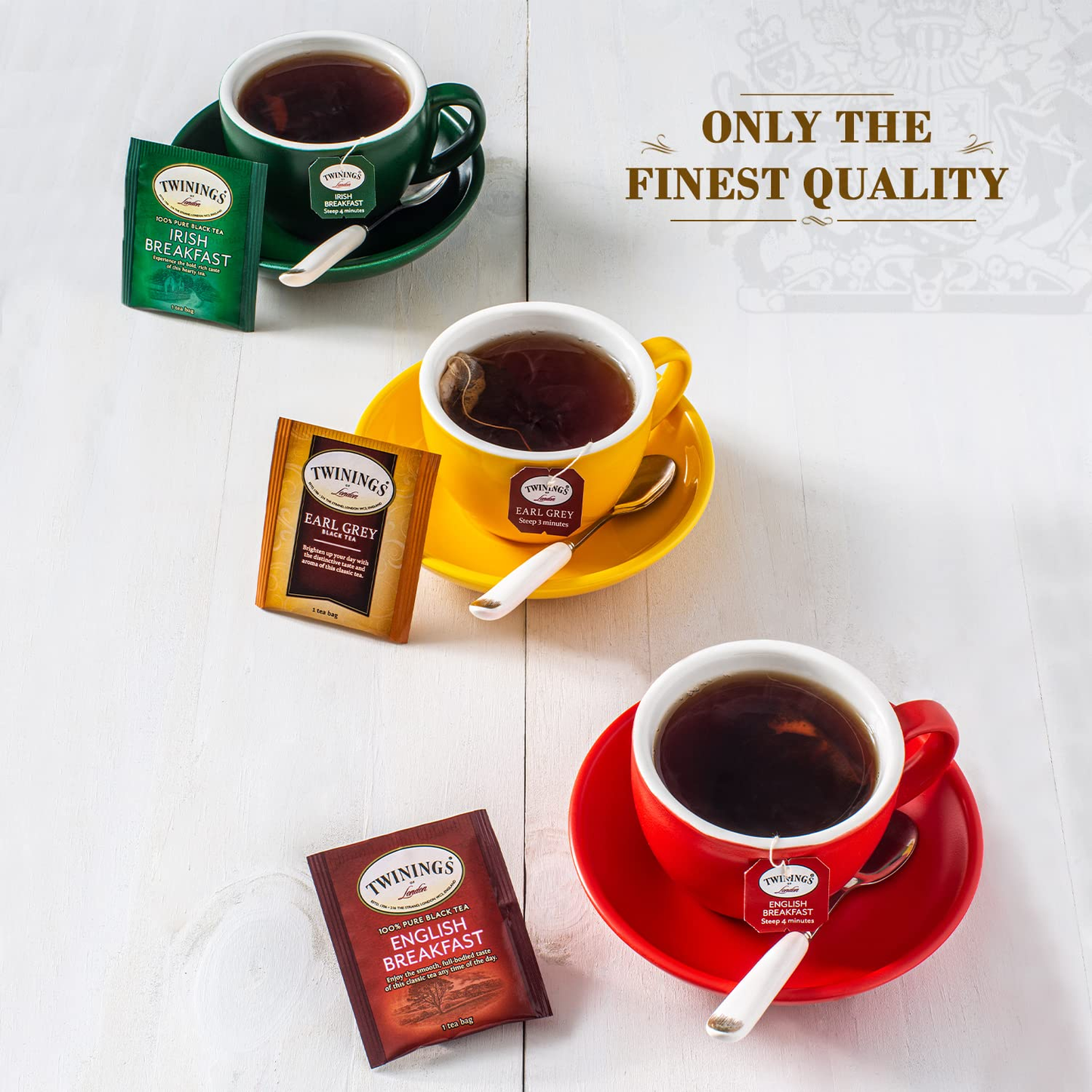 Twinings Tea, Black Tea Sampler Variety Pack with Four Flavors; Earl Grey Tea, English Breakfast Tea, Lady Grey Tea & Irish Breakfast Tea, 20 Tea Bags (Pack of 3)