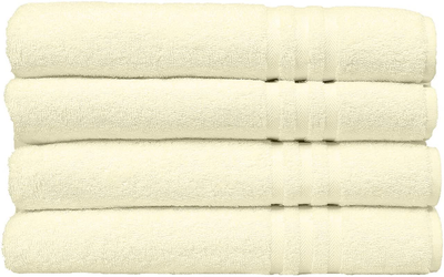 ECO TOWELS 100% Cotton Bath Towels - Cotton Towels for Bathroom - Set of 4 Bath Towel - Shower Towels, Highly Absorbent Bath Towel 27”X54”
