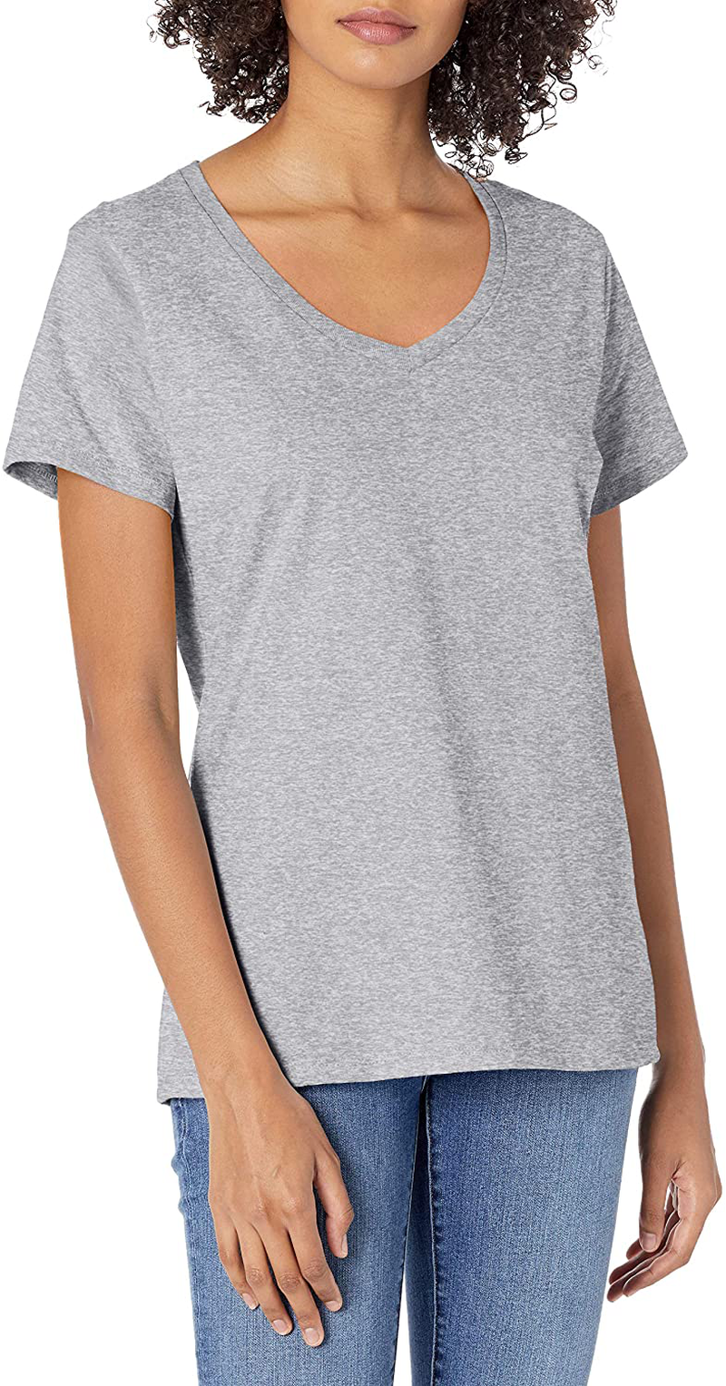 Hanes Women’s Perfect-T Short Sleeve V-neck T-shirt