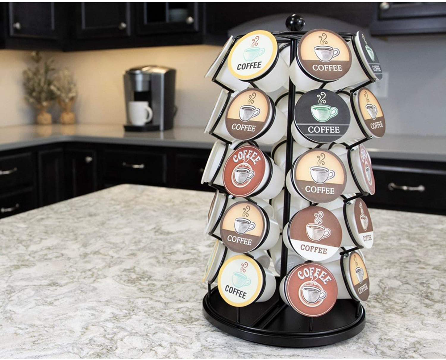 K-Cup Carousel - Holds 35 K-Cups in Black