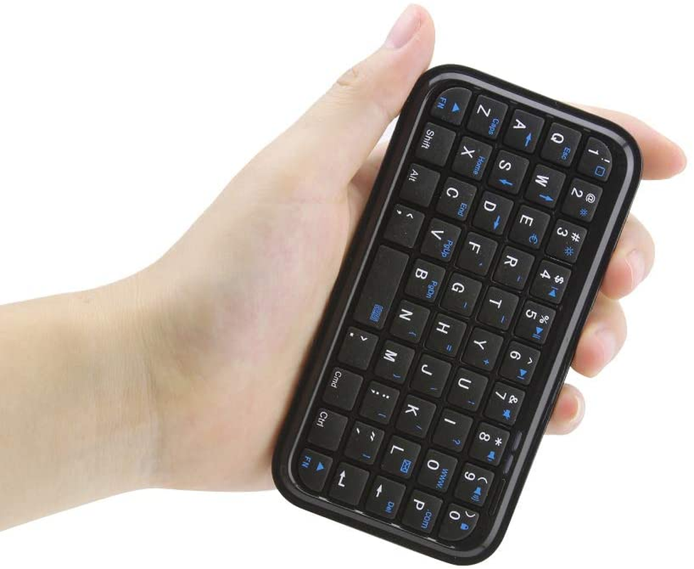 Bluetooth 3.0 Keyboard,Rechargeable Mini Slim Travel Size Wireless Pocket Keypad Small Portable 49 Keys Keyboard for PC Notebook Tablets Smartphones