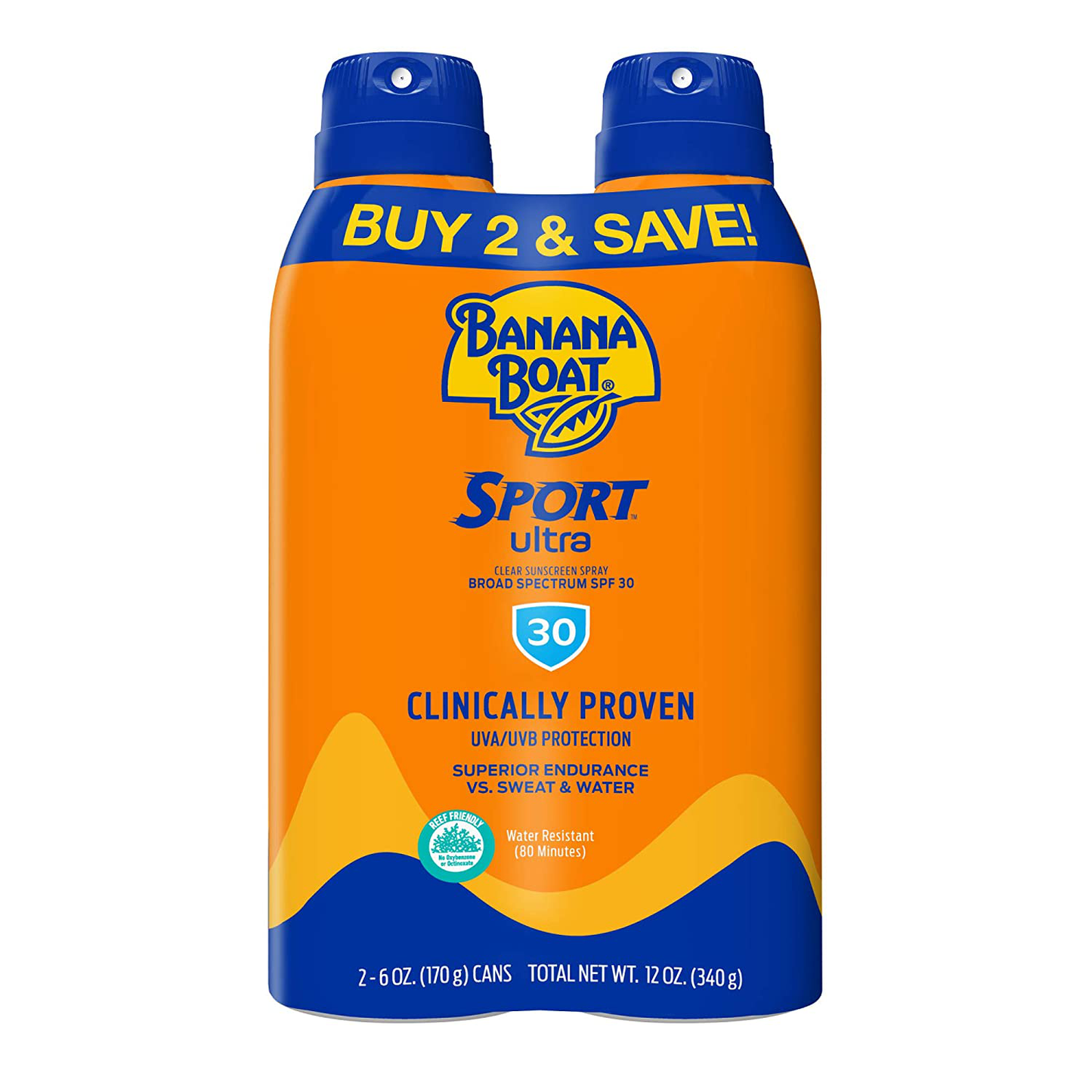 Banana Boat Ultra Sport Reef Friendly Sunscreen Lotion - Twin Pack