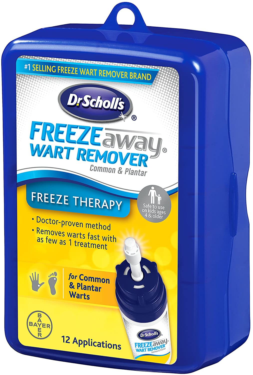 Dr. Scholl’S Freezeaway Wart Remover, 12 Applications / Doctor-Proven Treatment to Rapidy Freeze and Remove Common and Plantar Warts