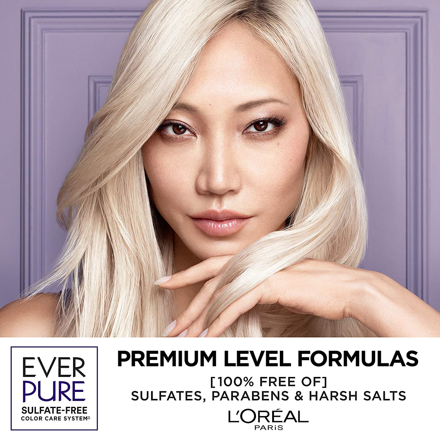 L'Oreal Paris Hair Care EverPure Sulfate Free Brass Toning Purple Conditioner for Blonde, Bleached, Silver, or Brown Highlighted Hair, 6.8 Fl; Oz (Packaging May Vary)