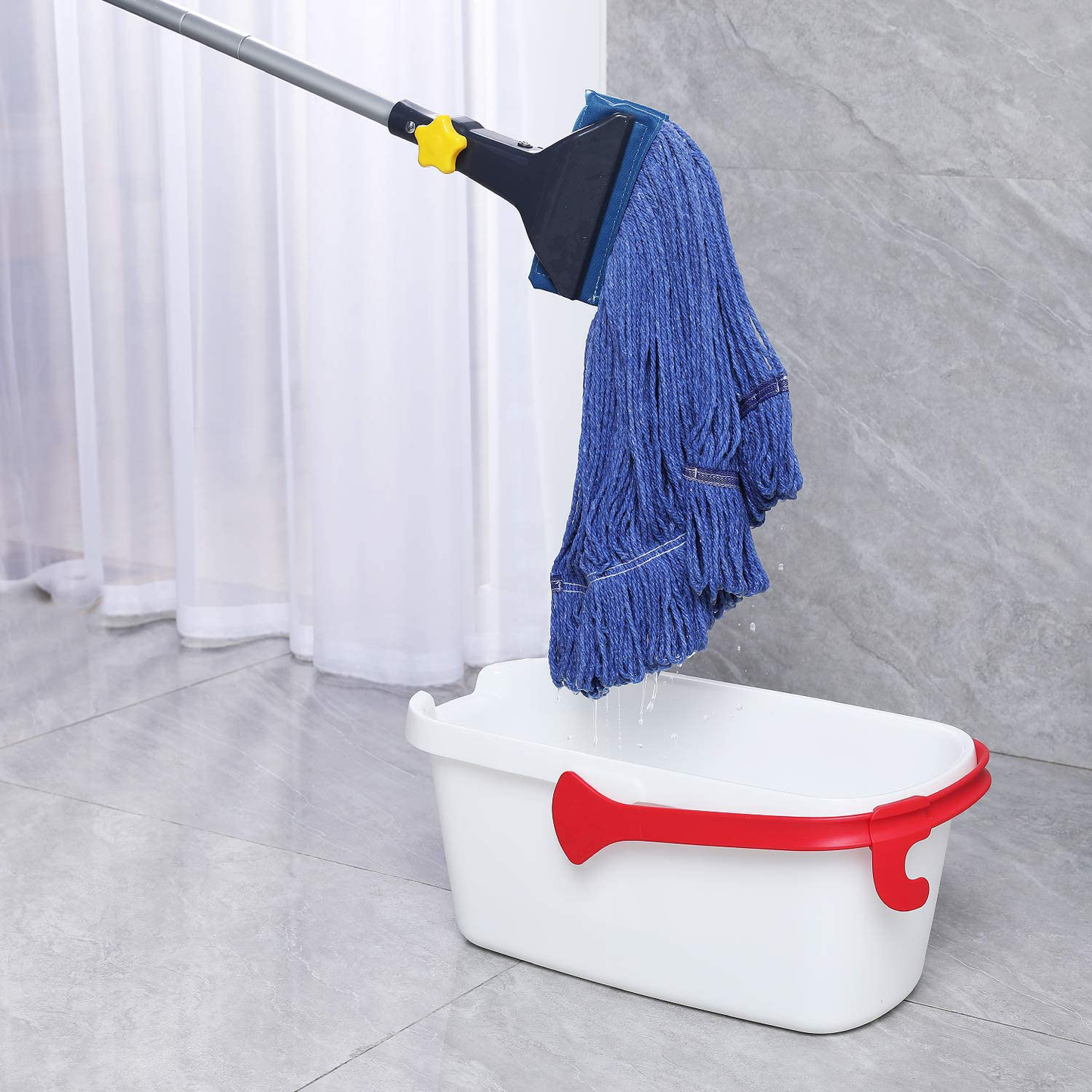 Yocada Looped-End String Wet Mop Head Refill Replacement Heavy Duty Cotton Commercial Industrial Grade Floor Cleaning