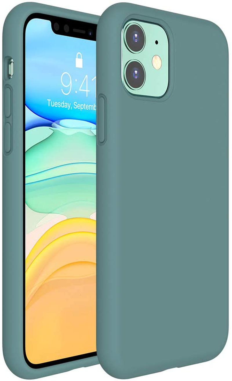 Gel Rubber Full Body Protection Cover Case Drop Protection Case Liquid Silicone Case Compatible with iPhone 11 6.1 inch