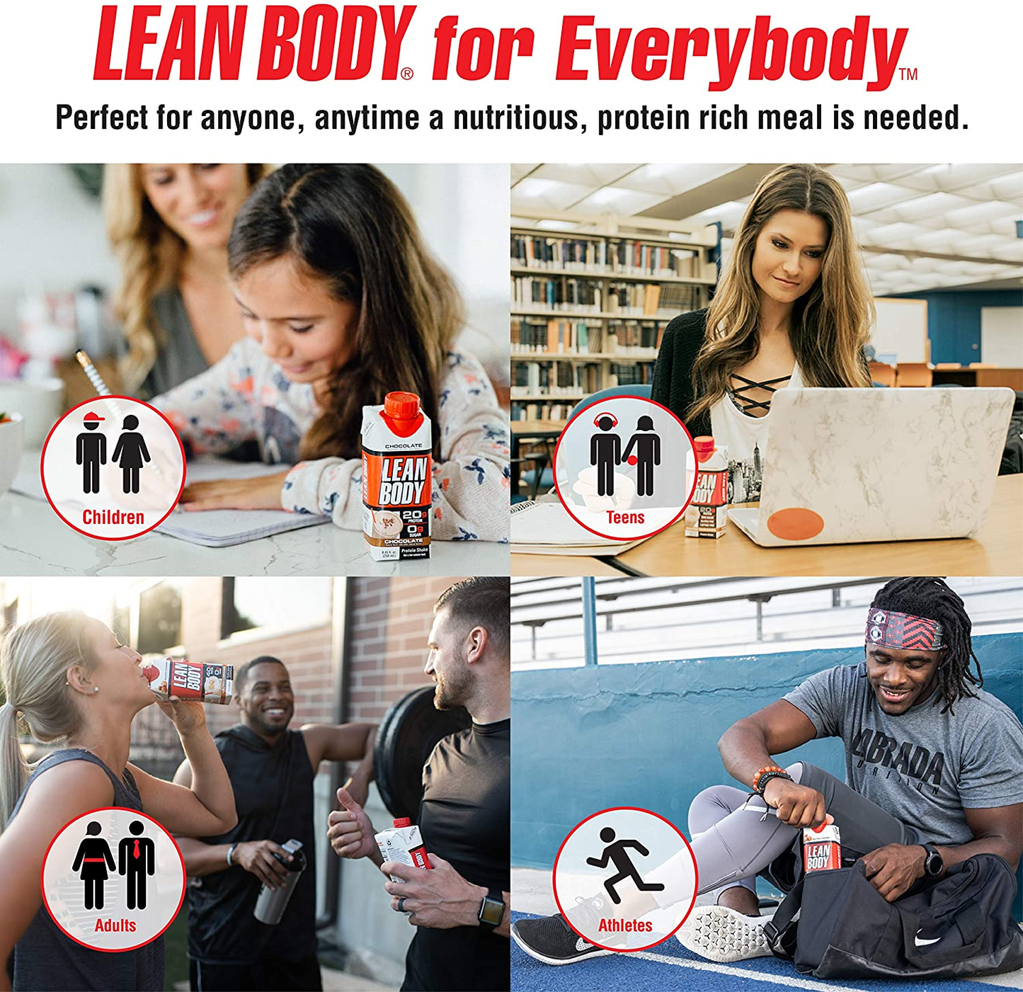 Lean Body Ready-To-Drink Cookies and Cream Protein Shake, 40G Protein, Whey Blend , 0 Sugar, Gluten Free, 22 Vitamins & Minerals, (Recyclable Carton & Lid - Pack of 12) LABRADA , 17 Fl Oz (Pack of 12)