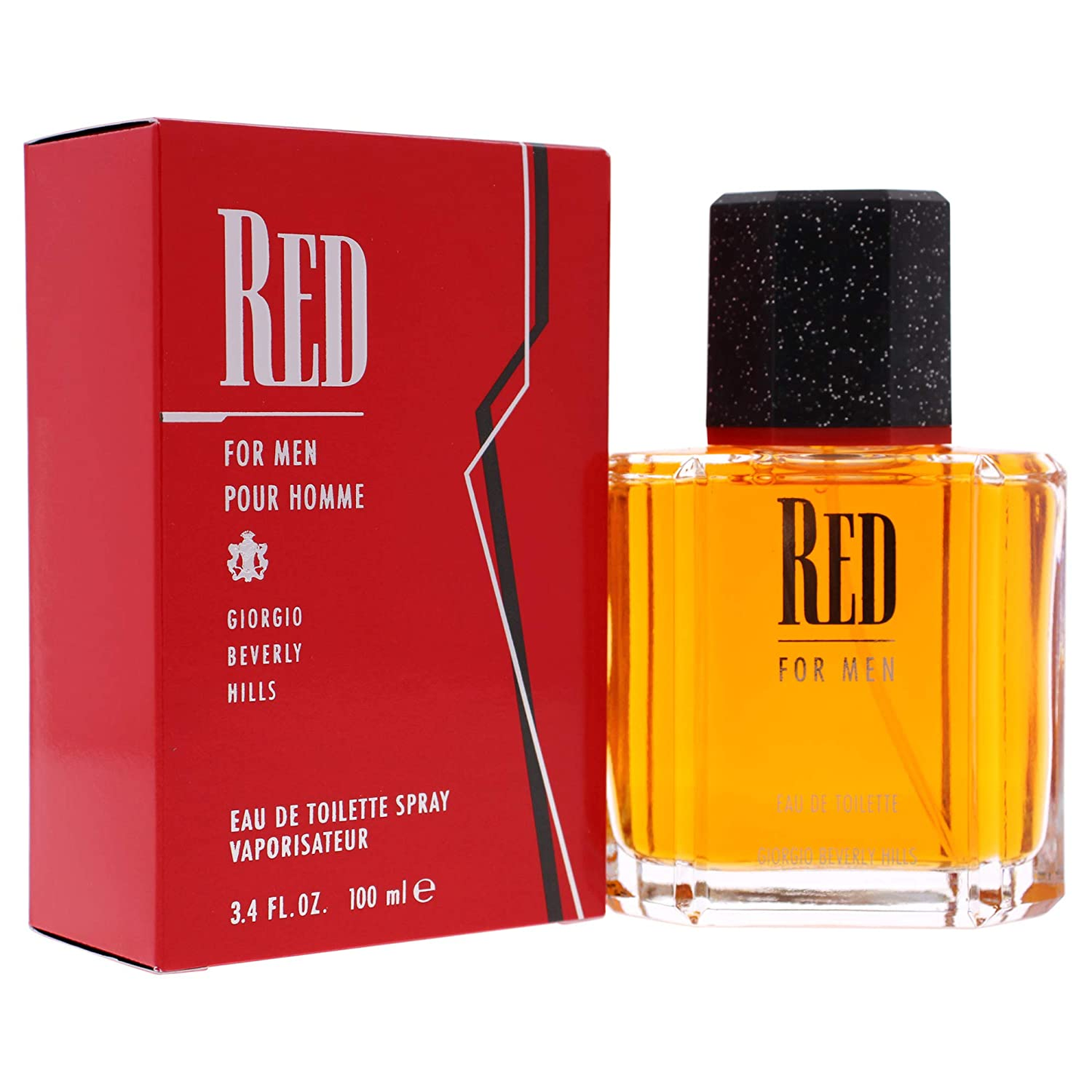 Men'S Cologne by Giorgio Benerly Hills, Red, Eau De Toilette EDT Spray, 3.4 Fl Oz