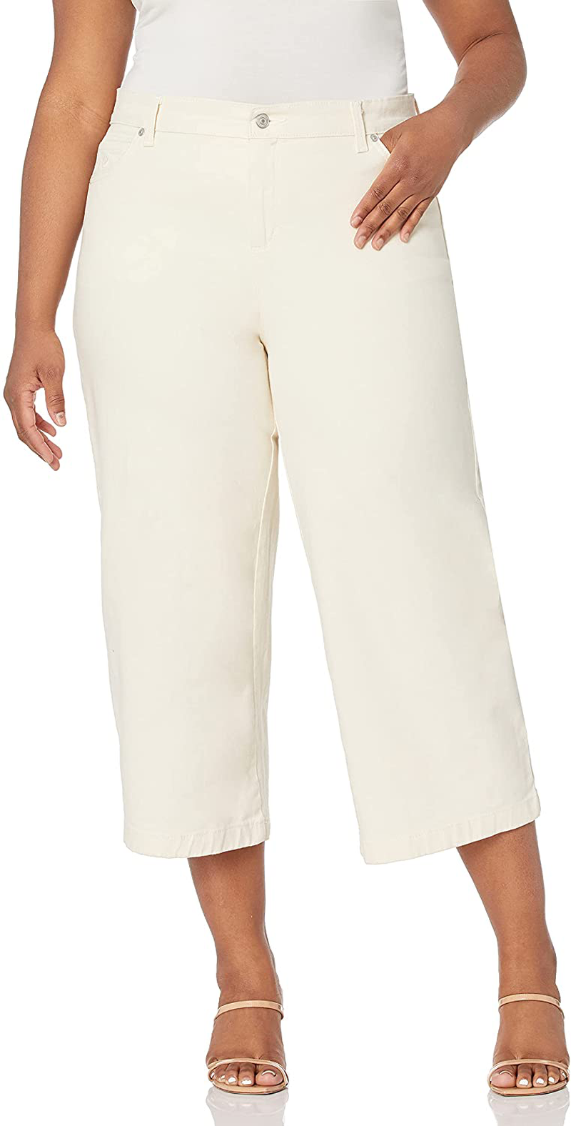 Gloria Vanderbilt Women's Amanda Wide Leg Crop Length Jean