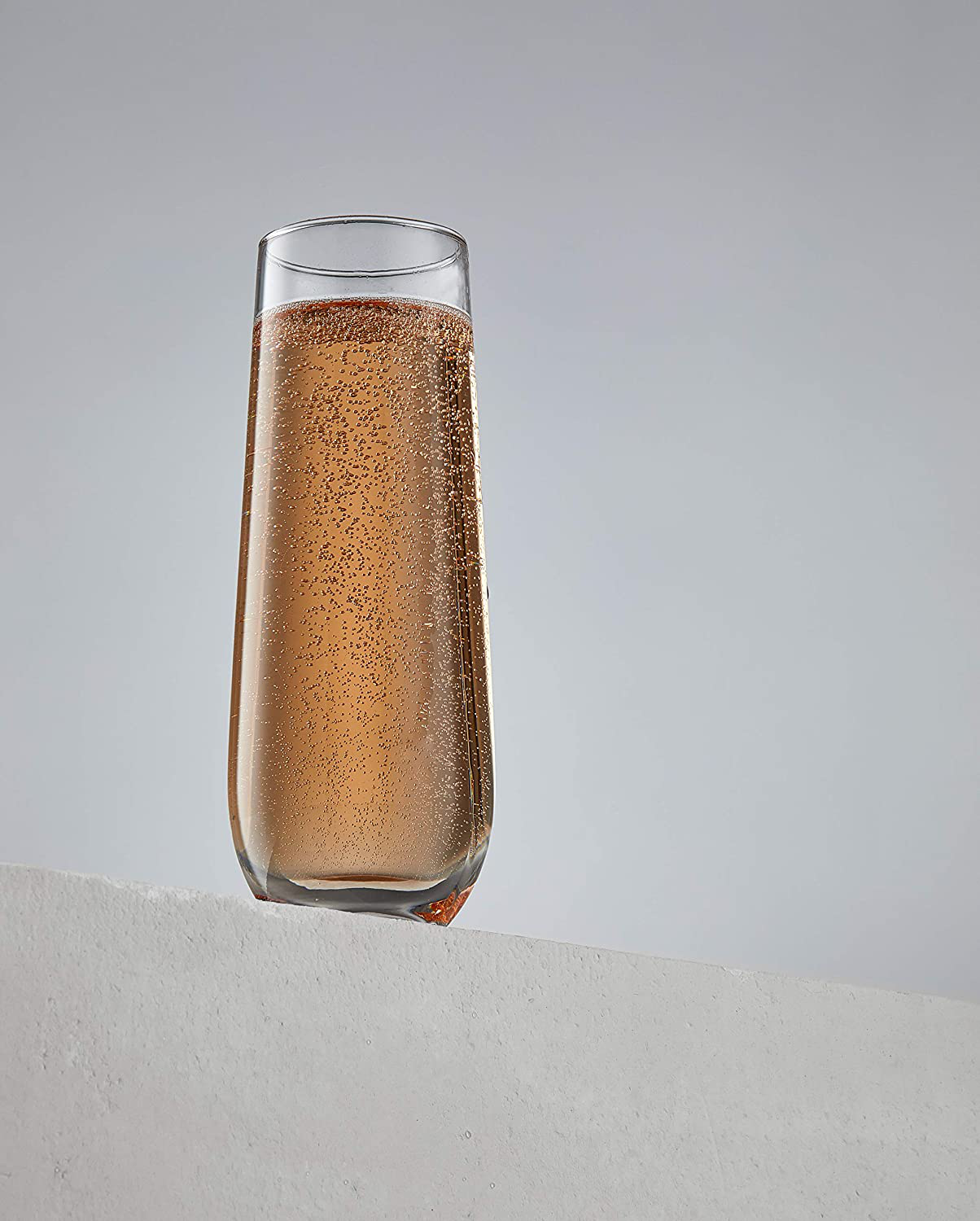 Joyjolt Milo Stemless Champagne Flutes Set of 8 Crystal Glasses. 9.4Oz Champagne Glasses. Prosecco Wine Flute, Mimosa Glasses Set, Cocktail Glass Set, Water Glasses, Highball Glass, Bar Glassware