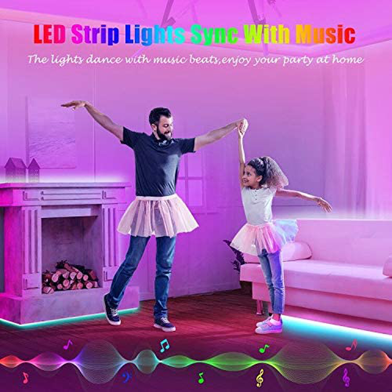 50ft Led Strip Lights, Keepsmile 5050 RGB Color Changing Led Light Strips, Led Lights for Bedroom, Kitchen, Home Decoration